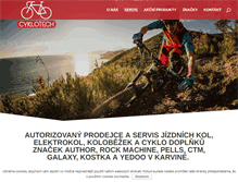 Tablet Screenshot of cyklotech.cz